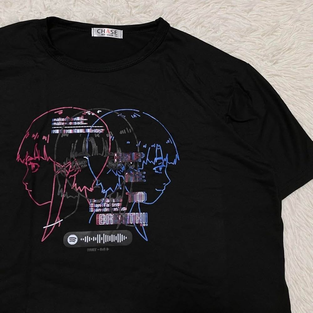 Amazon.co.jp: 90 serial experiments lain Tシャツ 岩倉玲音